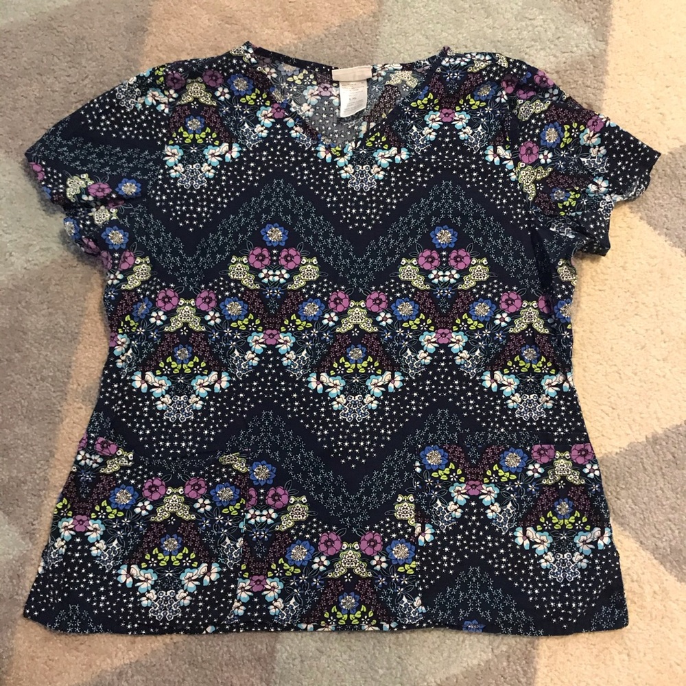 Scrubstar scrubs top floral large pretty